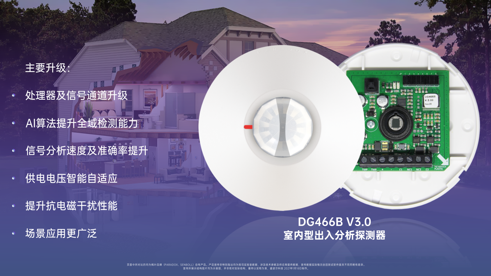  DG466B V3.0 - 室內(nèi)型出入分析探測器全新上市 